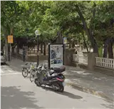 Mupi en Plaza Navarra y entorno de Parque, Huesca